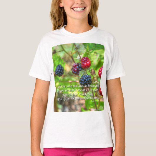 John 15:5 t-shirt (Voorkant)