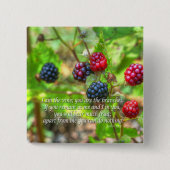 John 15:5 vierkante button 5,1 cm (Voorkant)