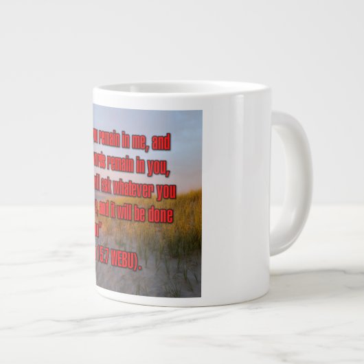 John 15:7 Mug WEBU (Devant droit)