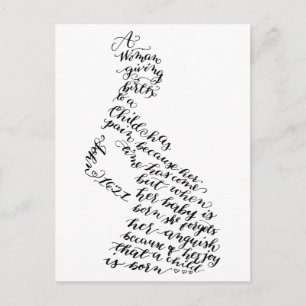 John 16:21 Briefkaart