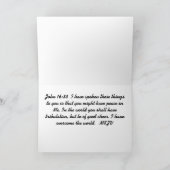 John 16:33 Carte d'encouragement (Intérieur)