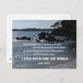 John 16:33 Dat heb ik u gezegd Briefkaart (Voorkant / Achterkant)