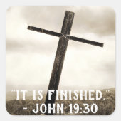 JOHN 19:30 Sticker (Voorkant)