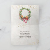 John 1:14 Het woord werd Flesh, Kerstmis Kaart (Binnen)