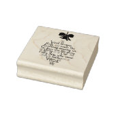John 1:14 Ornament Shape Typography Rubberstempel (Stempel)