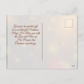 John 1:14 Word werd de Flesh Scripture Kerstmis Feestdagenkaart (Achterkant)