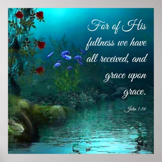 John 1:16 poster (Voorkant)