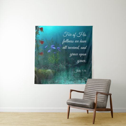 John 1:16 wandkleed (In situ)