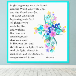 John 1:1-5 canvas afdruk