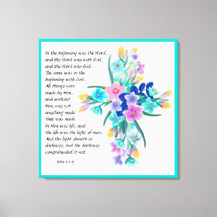 John 1:1-5 canvas afdruk