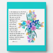 John 1:1-5 Plaque Fotoplaat (Voorkant)