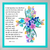 John 1:1-5 poster (Voorkant)