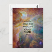 John 1:1 briefkaart (Voorkant / Achterkant)