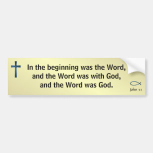 John 1:1 bumpersticker