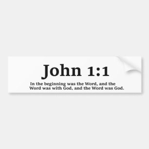 John 1:1 Bumpersticker