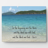 John 1:1 In het begin was het woord... Fotoplaat (Voorkant)