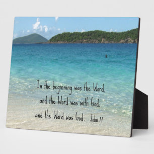 John 1:1 In het begin was het woord... Fotoplaat