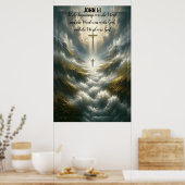 John 1:1 In het begin was het woord Poster (Keuken)