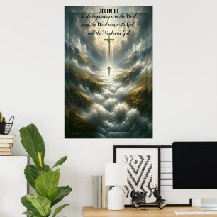 John 1:1 In het begin was het woord Poster