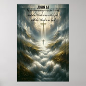 John 1:1 In het begin was het woord Poster (Voorkant)