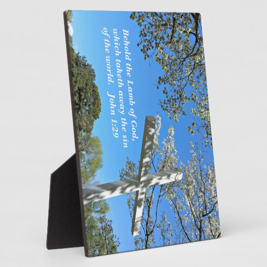 John 1:29 Behold de Lamb van God, die Fotoplaat (Zijkant)