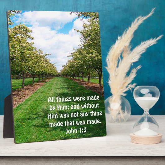 John 1:3 fotoplaat (Zijkant)