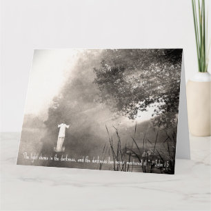 JOHN 1:5 Jumbo Wenskaart Kaart