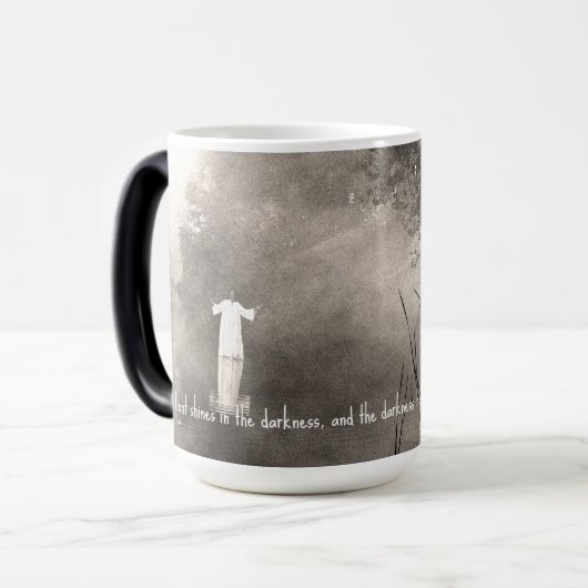 JOHN 1:5 Morphing Mug (Devant gauche)
