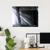 John 1:5 poster (Thuiskantoor)