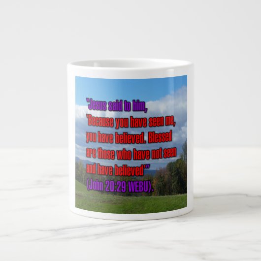 John 20:29 WEBU Mug (Devant)