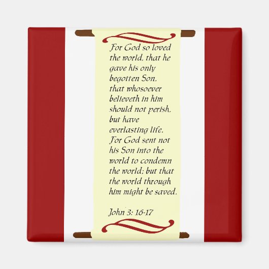 John 3:16-17 aimant (Devant)
