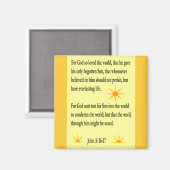 John 3:16-17 aimant (Recto/Verso)