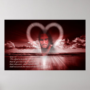John 3:16 Afdrukken Poster