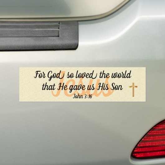 John 3:16 autocollant pare-chocs (En voiture)