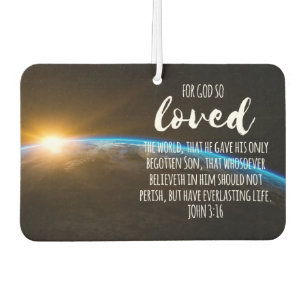 John 3:16 Bijbel Verse Christelijk Luchtverfrisser