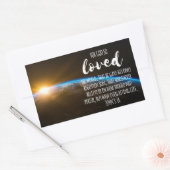 John 3:16 Bijbel Verse Christelijk Rechthoekige Sticker (Envelop)