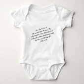 John 3:16 Bijbelverse (KJV) Romper (Voorkant)