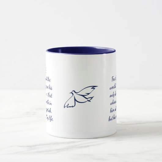 John 3:16 Bijbelverse klassieke Mok, 11 oz Mok (Midden)