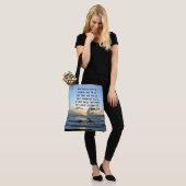 JOHN 3:16 BLAUWE luchten GESCHRIFTEN FOTO Tote Bag (Op model)