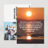 JOHN 3 16 BRIEFKAART (Voorkant / Achterkant)