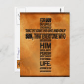 John 3:16 Briefkaart (Voorkant / Achterkant)