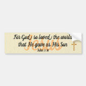 John 3:16 bumpersticker (Voorkant)