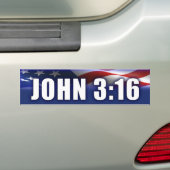 John 3:16 bumpersticker (Op auto)