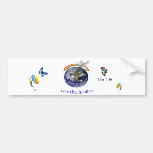 John 3:16 bumpersticker (Voorkant)