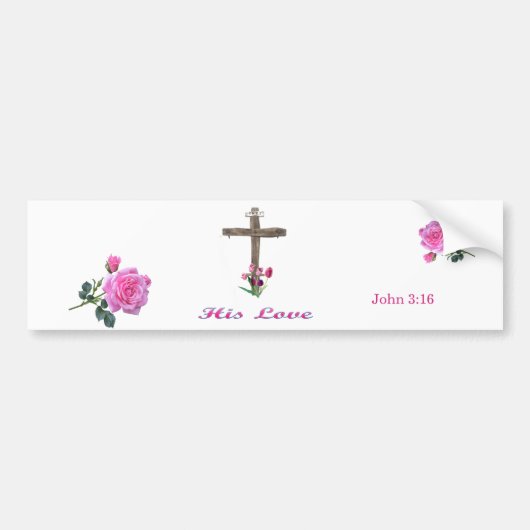 John 3:16 bumpersticker (Voorkant)