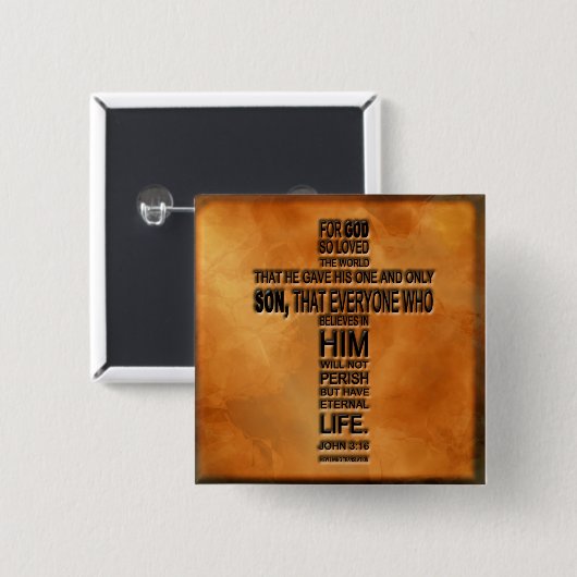 John 3:16 Button (Voorkant /achterkant)
