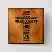 John 3:16 Button (Voorkant)
