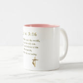 John 3:16 cadeaux chrétiens Mug à café à deux tons (Devant droit)