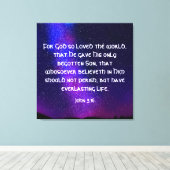 John 3:16 canvasafdruk canvas afdruk (Insitu (Houten vloer))