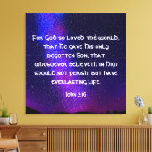 John 3:16 canvasafdruk canvas afdruk (Insitu (Woonkamer))